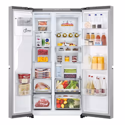 LG GSLE91MBAB Frigorifero Side-by-Side, Classe B, 623L, Wi-Fi, Dispenser senza allaccio, Total No Frost, Metal Sorbet