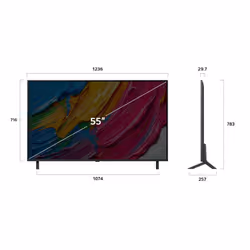 LG QNED 55QNED80A3A TV 139,7 cm (55") 4K Ultra HD Smart TV Wi-Fi Nero - Vista aggiuntiva 4