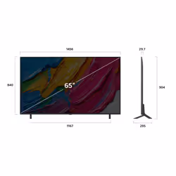 LG QNED 65QNED80A3A TV 165,1 cm (65") 4K Ultra HD Smart TV Wi-Fi Nero - Vista aggiuntiva 4