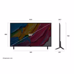 LG QNED AI 50QNED80A6A TV Serie QNED80 50'' 4K, α7 Gen8, HDR10, 20W, 3 HDMI con Game Optimizer, Smart TV WebOS 25 - Vista aggiuntiva 8