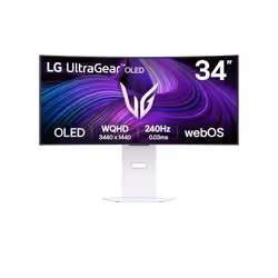 LG 34GX90SA-W, 86,4 cm (34"), 3440 x 1440 Pixel, Wide Quad HD, OLED, 1 ms, Bianco