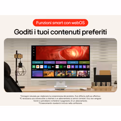 LG 32U721SA Smart Monitor 4K 32" webOS WiFi Bluetooth - Vista aggiuntiva 2