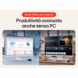 LG 32U721SA Smart Monitor 4K 32" webOS WiFi Bluetooth - Vista aggiuntiva 6