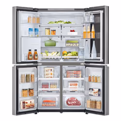 LG InstaView GMK961PY5E Frigorifero 4 porte | Classe E, 646L | Wi-Fi, Dispenser acqua senza allaccio, Door & Linear Cooling | Prime Silver - Vista aggiuntiva 2