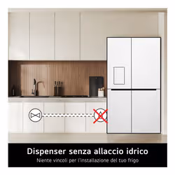 LG InstaView GMK961PY5E Frigorifero 4 porte | Classe E, 646L | Wi-Fi, Dispenser acqua senza allaccio, Door & Linear Cooling | Prime Silver - Vista aggiuntiva 5