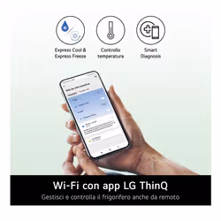 LG InstaView GMK961PY5E Frigorifero 4 porte | Classe E, 646L | Wi-Fi, Dispenser acqua senza allaccio, Door & Linear Cooling | Prime Silver - Vista aggiuntiva 6