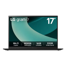 LG Gram 17Z90T Intel Core Ultra 7 255H Computer portatile 43,2 cm (17") WQXGA 32 GB LPDDR5x-SDRAM 1 TB SSD Wi-Fi 7 (802.11be) Windows 11 Home Spagnolo Nero