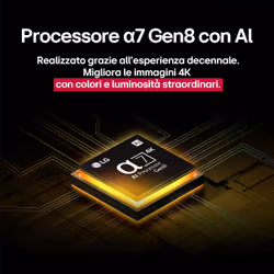 LG QNED AI 43QNED80A6B TV Serie QNED80 43'' 4K, α7 Gen8, HDR10, 20W, 3 HDMI con Game Optimizer, Smart TV WebOS 25