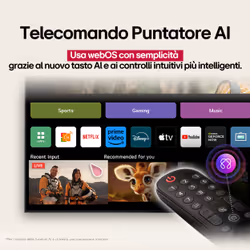LG QNED AI 86QNED80A6A TV Serie QNED80 86'' 4K, α7 Gen8, HDR10, 20W, 3 HDMI con Game Optimizer, Smart TV WebOS 25 - Vista aggiuntiva 4