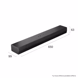 LG Soundbar S20A, 50W su 2.0 canali, Dolby Digital, DTS, AI Sound Pro, HDMI ARC, Bluetooth, USB - Vista aggiuntiva 5