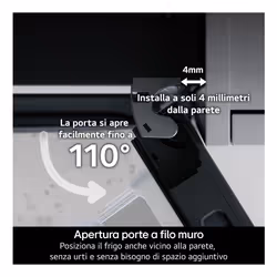 LG GBBSJ20DEP Frigorifero combinato Fit & Max 60 cm | Classe D, 375 L | AI Inverter, Wi-Fi, Door Cooling, Total No Frost | Matte Black - Vista aggiuntiva 4
