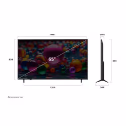 LG 65UA74003LB TV 165,1 cm (65") 4K Ultra HD Smart TV Wi-Fi Nero - Vista aggiuntiva 4
