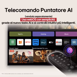 LG UHD AI 86UA74006LB TV webOS Serie UA74 86'' 4K, α7 Gen8, HDR10, 20W, 3 HDMI con Game Optimizer, Smart TV WebOS 2025 - Vista aggiuntiva 5