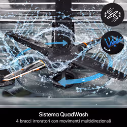 LG QuadWash DB375TXSW Lavastoviglie a scomparsa totale Classe A 14 coperti Vapore Wi-Fi - Vista aggiuntiva 4