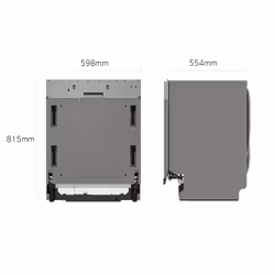 LG QuadWash DB375TXSW Lavastoviglie a scomparsa totale Classe A 14 coperti Vapore Wi-Fi - Vista aggiuntiva 7