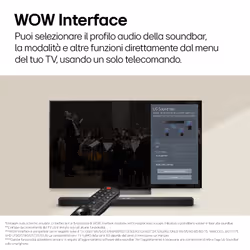 LG Soundbar S70TR, 500W su 5.1.1 canali, Dolby Atmos, DTS:X, Casse posteriori incluse - Vista aggiuntiva 2