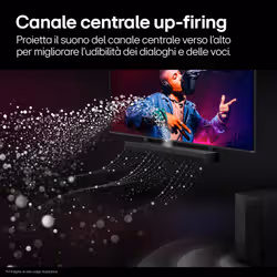 LG Soundbar S70TR, 500W su 5.1.1 canali, Dolby Atmos, DTS:X, Casse posteriori incluse - Vista aggiuntiva 3