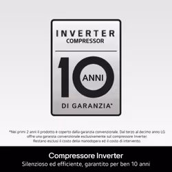 LG GBBSJ20EPY Frigorifero combinato Fit&Max 60cm, Classe E, 375L, AI Inverter, Prime Silver - Vista aggiuntiva 8
