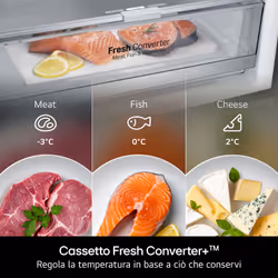 LG GBBSJ2CCPY Frigorifero combinato Fit&Max 60cm, Classe C, 375L, AI Inverter, Prime Silver - Vista aggiuntiva 7
