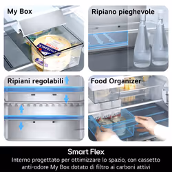 LG GBBS726AEV Frigorifero combinato Fit & Max 60cm, Classe A, 375L, AI Inverter, Black Steel - Vista aggiuntiva 8