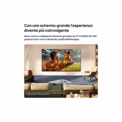 LG NANO 4K UHD AI 75NU850B6LA 190,5 cm (75") 4K Ultra HD Smart TV Wi-Fi Nero - Vista aggiuntiva 4