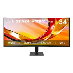 LG 34U601B-B Monitor 34 pollici UWQHD VA 120 Hz 5 ms curvo 21:9 Nero