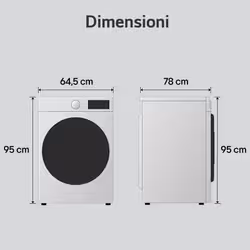 LG F0NT116TWC Lavatrice carica frontale 16 kg 1000 giri/min classe A Bianco - Vista aggiuntiva 3