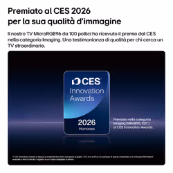 LG Micro RGB 100'' Serie MRGB96 100MRGB96B6, 4K, RGB Primary Color Ultra, Dolby Vision, Dual AI Engine, SMART TV 2026 - Vista aggiuntiva 3