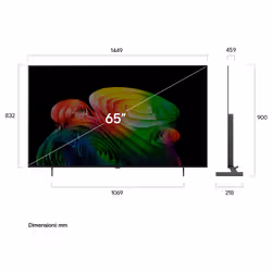 LG OLED AI 65'' Serie B6 OLED65B65LA, 4K, Nero perfetto, Dolby Vision, Processore α8 Gen3, 120Hz, G-Sync, SMART TV 2026 - Vista aggiuntiva 2