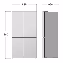 LG GMBS30SDEP Frigorifero Multidoor Classe D Essence Matte Black - Vista aggiuntiva 4