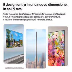 LG OLED evo AI Wallpaper TV 83'' W6 OLED77W69LA, 4K, spessore 9,9mm, True Wireless, Staffe filo muro SMART TV 2026 - Vista aggiuntiva 3