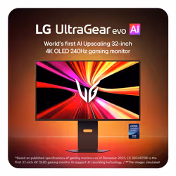 LG 32GX870B-B.AEU Monitor 32 pollici 4K UHD OLED 240 Hz 0,03 ms Nero - Vista aggiuntiva 4