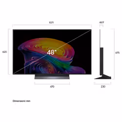 LG OLED evo AI 48'' Serie C6 OLED48C65LA, 4K, Brightness Booster, Processore α11 Gen3, VRR 165Hz,G-Sync, SMART TV 2026 - Vista aggiuntiva 2