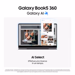 Samsung Galaxy Book5 360 Intel Core Ultra 5 226V 15.6" Touch Full HD 16 GB 512 GB SSD Win11 Home Grigio - Vista aggiuntiva 4