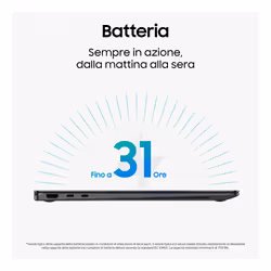 Samsung Galaxy Book5 360 Intel Core Ultra 5 226V 15.6" Touch Full HD 16 GB 512 GB SSD Win11 Home Grigio - Vista aggiuntiva 6