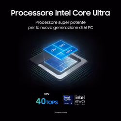 Samsung Galaxy Book5 360 Intel Core Ultra 5 226V 15.6" Touch Full HD 16 GB 512 GB SSD Win11 Home Grigio - Vista aggiuntiva 7