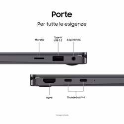Samsung Galaxy Book5 360 Intel Core Ultra 5 226V 15.6" Touch Full HD 16 GB 512 GB SSD Win11 Home Grigio - Vista aggiuntiva 8