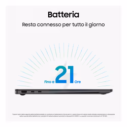 Samsung Galaxy Book5 Pro Intel Core Ultra 7 256V 14" Touch WQXGA+ 16 GB 512 GB SSD Win11 Home Grigio - Vista aggiuntiva 5