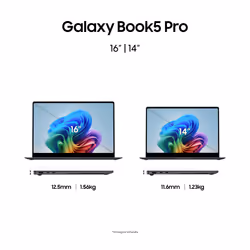 Samsung Galaxy Book5 Pro Intel Core Ultra 7 256V 14" Touch WQXGA+ 16 GB 512 GB SSD Win11 Home Grigio - Vista aggiuntiva 8