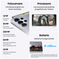 Samsung Galaxy S25 Ultra AI, RAM 12GB, 1TB, Titanium Whitesilver - Vista aggiuntiva 5