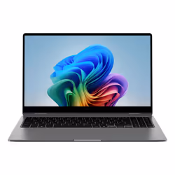 Samsung Galaxy Book5 360 Intel Core Ultra 7 256V Computer portatile 39,6 cm (15.6") Touch screen Full HD 16 GB LPDDR5x-SDRAM 512 GB SSD Wi-Fi 7 (802.11be) Windows 11 Pro Grigio - Vista aggiuntiva 2