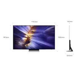 Samsung OLED AI TV 77" QE77S90FAEXZT 4K, Processore NQ4 AI Gen3, 4K AI Upscaling Pro, Schermo antiriflesso, OLED HDR, Dolby Atmos & OTS Lite, Laser Slim Design, Vision AI Smart TV, 2025 - Vista aggiuntiva 4