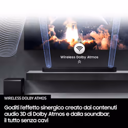 Samsung Soundbar HW-QS700F/ZF, Audio 3.1.2 canali, Wireless Dolby Atmos, 2025 - Vista aggiuntiva 6