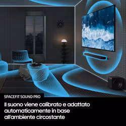 Samsung Soundbar HW-QS700F/ZF, Audio 3.1.2 canali, Wireless Dolby Atmos, 2025 - Vista aggiuntiva 8