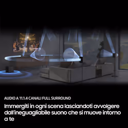 Samsung Soundbar HW-Q990F/ZF, Audio 11.1.4 canali, Wireless Dolby Atmos, 2025 - Vista aggiuntiva 6