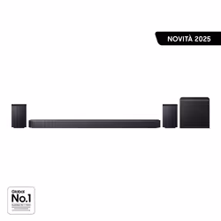 Samsung Soundbar HW-Q930F/ZF, Audio 9.1.4 canali, Wireless Dolby Atmos, 2025, 9.1.4 canali, 580 W, DTS 5.1, DTS Express, DTS- ...