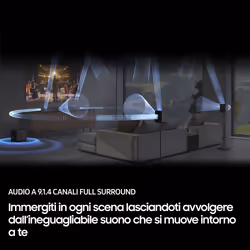 Samsung Soundbar HW-Q930F/ZF, Audio 9.1.4 canali, Wireless Dolby Atmos, 2025 - Vista aggiuntiva 6