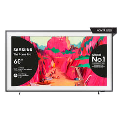 Samsung The Frame Pro AI TV 65" QE65LS03FWUXZT 4K, Processore NQ4 AI Gen3, 4K AI Upscaling, Art Mode, Matte Display, Neo Quantum HDR, Dolby Atmos & OTS, Modern Frame Design, Vision AI Smart TV, 2025