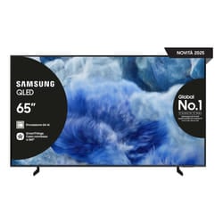 Samsung QLED AI TV 65" QE65Q8FAAUXZT 4K, Processore Q4 AI, 4K Upscaling, Color Booster Pro, OTS Lite, Air Slim Design, Vision AI Smart TV, 2025