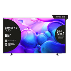 Samsung QLED Smart TV 85" QE85Q6FAAUXZT 4K, Processore Q4 Lite, 4K Upscaling, Color Booster, OTS Lite, Metal Stream Design, 2025